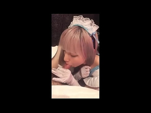 ❤️ Japanisches Idol [mayuka], französisches Dienstmädchenkostüm, Teil 1, Blowjob und Wichsen mit Lotion ❤️❌ Quality sex bei uns ❌️❤